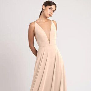 Jenny Yoo Size 4 Hollis Bridesmaid Dress in Soft Blush | Light Pink Bridesmaids